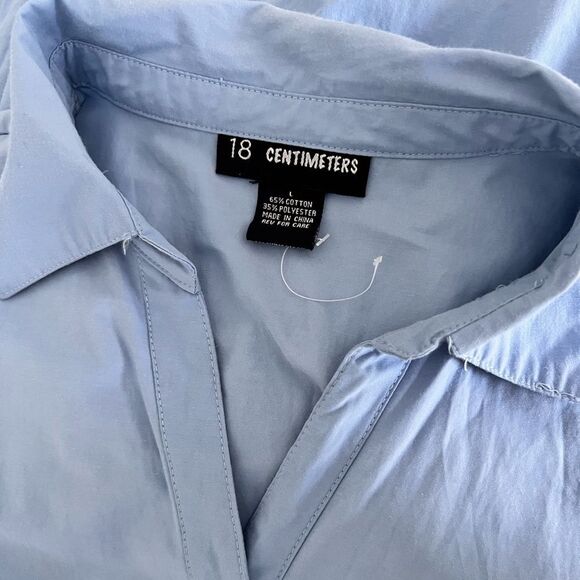 18 Centimeters Blue Button-Up Midi Dress size L - Picture 5 of 5
